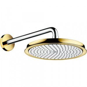 HANSGROHE RAINDANCE CLASSIC AIR ВЕРХНИЙ ДУШ 240 ММ, ДЕРЖАТЕЛЬ 383 ММ, ХРОМ/ПОД ЗОЛОТО 27424090 175868 фото