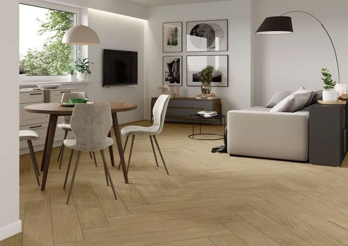 PARADYZ WARMWOOD GOLD GRES SZKL. REKT. STRUKTURA MAT. 19,8X119,8 206412 фото