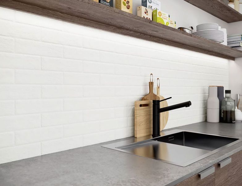 PARADYZ SCANDIANO BIANCO ELEWACJA 24,5X6,6 206530 фото