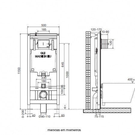ИНСТАЛЛЯЦИЯ OLI 80 SANITARBLOCK МЕХАНИЧЕСКАЯ 600151(601605) 177646 фото