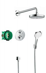 HANSGROHE SHOWERSET CROMA SELECT S/ECOSTAT S ДУШОВИЙ НАБІР (ВЕРХНІЙ, РУЧНИЙ ДУШ, IBOX, ТЕРМОСТАТ) 27295000 175874 фото