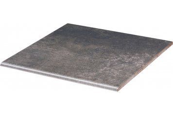 PARADYZ VIANO ANTRACITE STOPNICA PROSTA STRUKTURA 30X30 183485 фото
