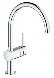 GROHE MINTA СМЕСИТЕЛЬ КУХОННЫЙ ПОЛУГРУГ 32917000 145235 фото