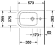 БІДЕ ПІДЛОГОВЕ DURAVIT HAPPY D 2 2267100000 36,5X57СМ 183801 фото 2