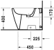 БІДЕ ПІДЛОГОВЕ DURAVIT HAPPY D 2 2267100000 36,5X57СМ 183801 фото 3