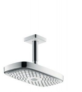 HANSGROHE RAINDANCE SELECT E 300 2JET ВЕРХНИЙ ДУШ С ПОТОЛОЧНЫМ ПОДКЛЮЧЕНИЕМ БЕЛЫЙ/ХРОМ 27384400 153123 фото