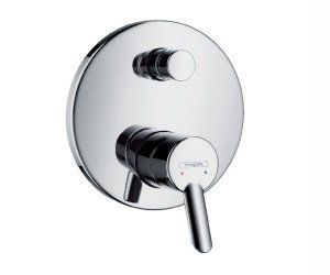 HANSGROHE METRIS S ЗМІШУВАЧ ДЛЯ ВАННИ, ОДНОРИЧАЖНИЙ, СО ВСТРОЕННОЙ ЗАЩИТНОЙ КОМБИНАЦИЕЙ 31466000 135706 фото