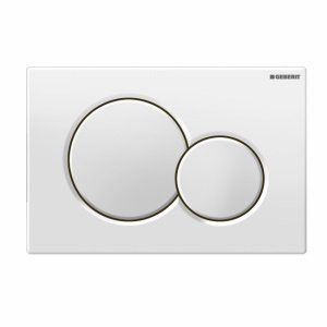 ЗМИВНА КЛАВІША GEBERIT SIGMA01 ДЛЯ ДВОЙНОГО ЗМИВА БІЛА 115.770.11.5 136105 фото