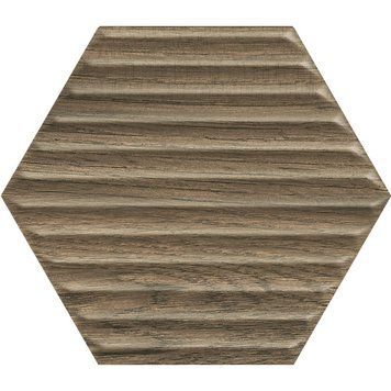 PARADYZ SERENE BROWN HEKSAGON STRUKTURA SCIANA 19,8X17,1 198665 фото