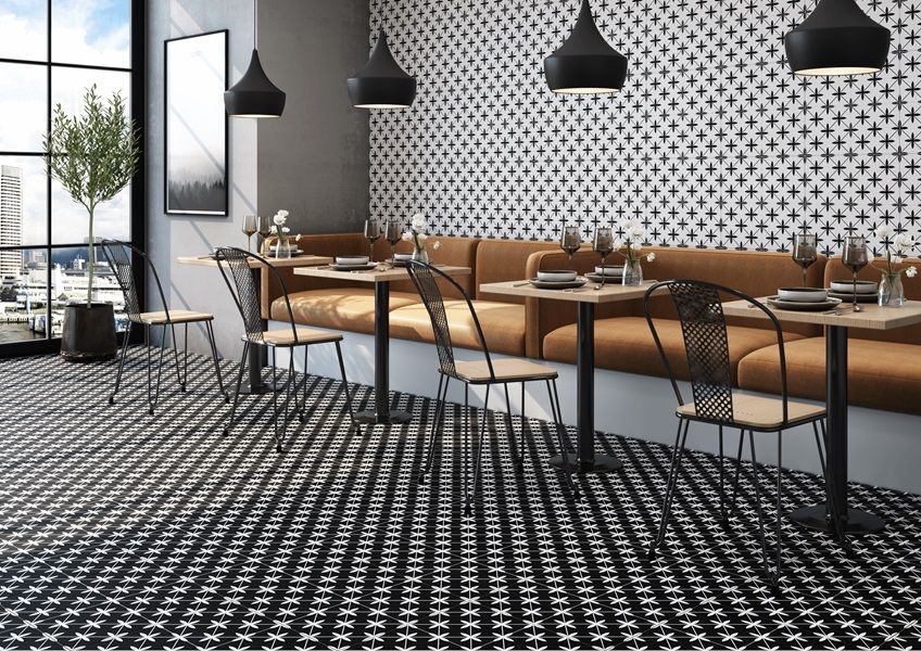 CERAMICA DESEO POOLE BLACK 450X450X8 207440 фото