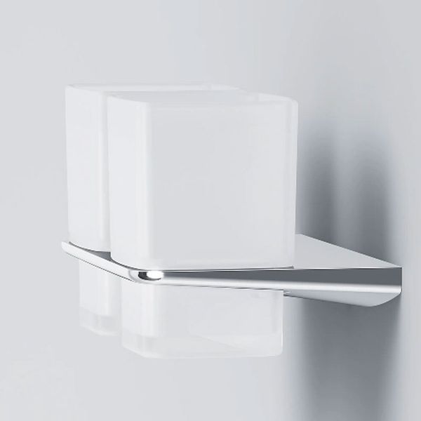 СТЕКЛЯННЫЙ СТАКАН С НАСТЕННЫМ ДЕРЖАТЕЛЕМ, ДВОЙНОЙ AM.PM INSPIRE 2.0 A50A343400 200705 фото
