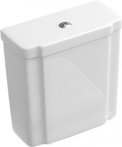 БАЧОК ЗЛИВНИЙ VILLEROY&BOCH HOMMAGE 772116R2 ЦВЕТ ЯРКО БЕЛЫЙ CERAMICPLUS/ЛАТУНЬ 178284 фото