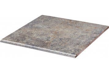 PARADYZ VIANO GRYS STOPNICA PROSTA STRUKTURA 30X30 183484 фото