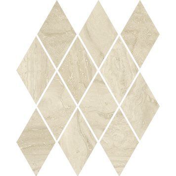PARADYZ SILENCE BEIGE MOZAIKA PRASOWANA ROMB PILLOW MAT 20,6X23,7 198672 фото