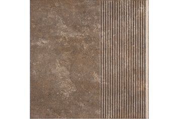PARADYZ ILARIO BROWN STOPNICA PROSTA STRUKTURA 30X30 183521 фото