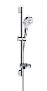 HANSGROHE CROMETTA VARIO ДУШОВИЙ НАБІР 0,65 М, З МИЛЬНИЦЕЮ CASETTA, БІЛИЙ/ХРОМ 26553400 175823 фото