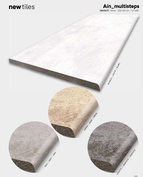 Ступень New Tiles Multistep Stone/Ain Blanco 330X1200 209830 фото