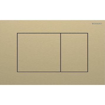 Змивна клавіша Geberit 115.629.QF.1 Sigma40 для подвійного змиву, Square Кольору латуні матовий 209386 фото