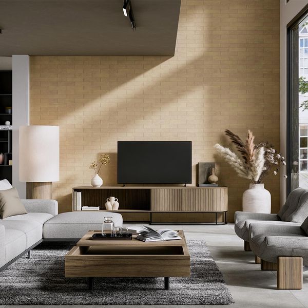 Плитка Cerrad Kamien Argilla Mocca Light 74X300 209734 фото