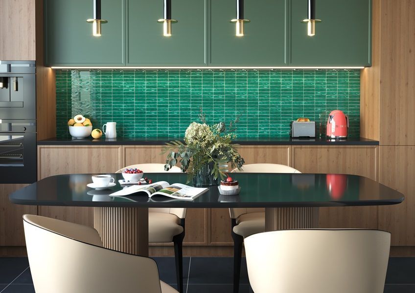 CERAMICA DESEO STICKS EMERALD 200X200X8 207436 фото