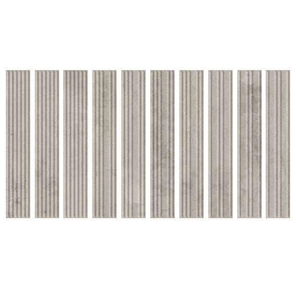 PARADYZ CARRIZO GREY ELEWACJA STRUKTURA STRIPES MIX MAT 40,0X6,6 205604 фото