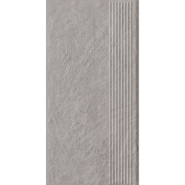 PARADYZ CARRIZO GREY STOPNICA PROSTA STRUKTURA MAT 30,0X60,0 205599 фото