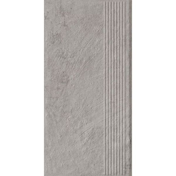 PARADYZ CARRIZO GREY STOPNICA PROSTA STRUKTURA MAT 30,0X60,0 205599 фото