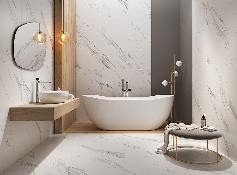 CERSANIT CALACATTA MISTARI WHITE SATIN RECT 59,8X59,8 203297 фото